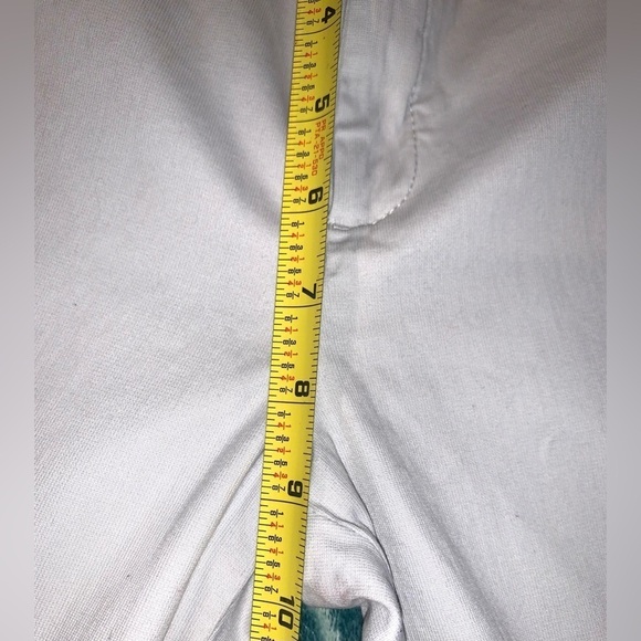 GAP Ivory Flat Front Chino Straight Regular Fit Pants Women's Size - Picture 5 of 10